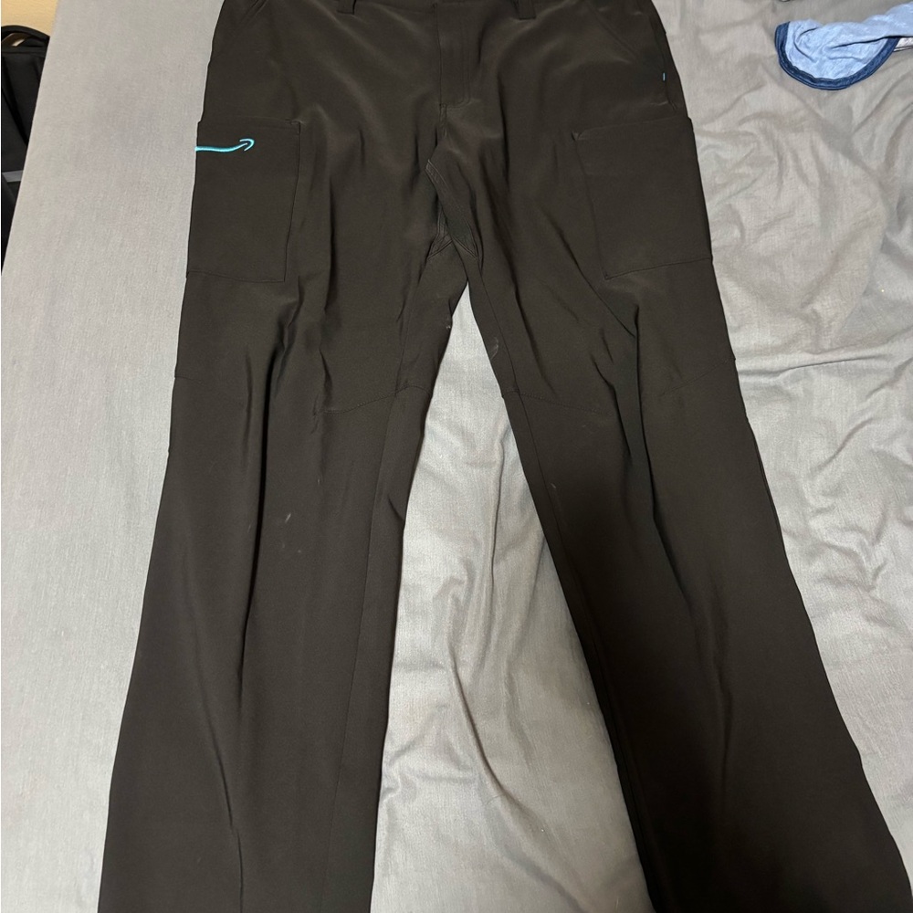 Men's Black Cargo Work Pants - Comfortable Stretch